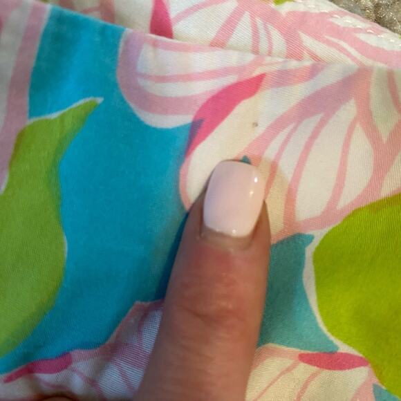 Ralph Lauren Pants Womens Size 6 Floral Straight Leg Bright Tropical Slacks - Picture 11 of 11